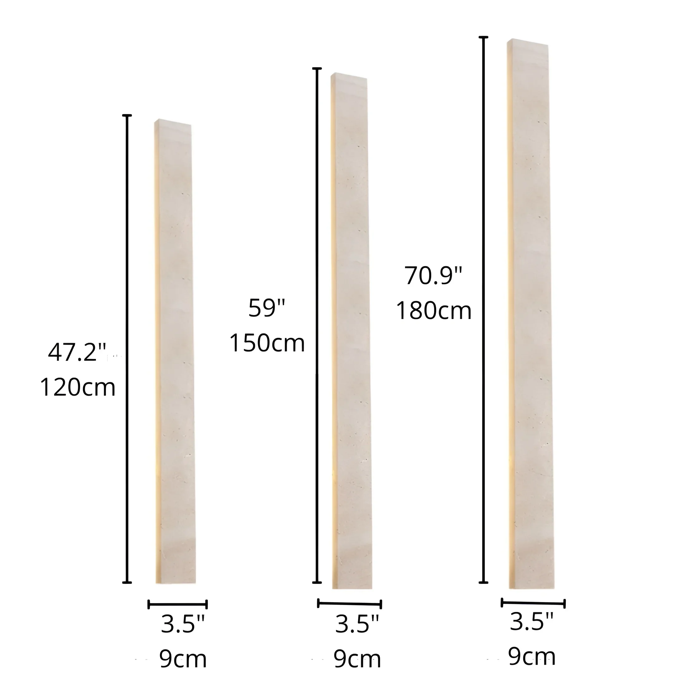 Solea Travertine Outdoor Light - Handcrafted Stone Wall Sconce