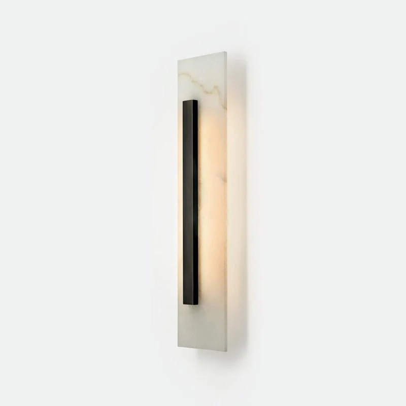 Oberhofen am Thunersee | Minimalistic Black Rectangular Wall Lamp