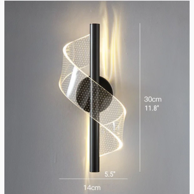 Modern Acrylic Wall Lamp in Royal Style, Living Room, Bedroom