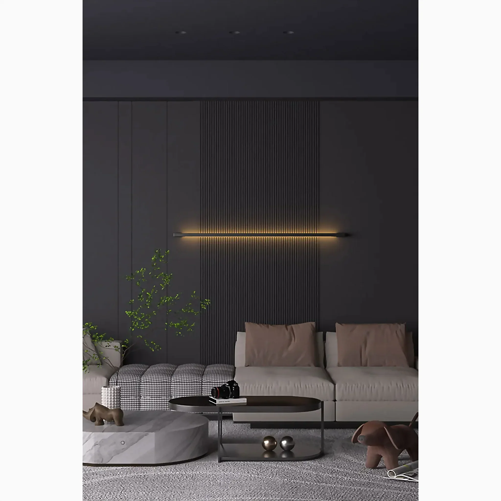 Alta Val Tidone | Modern Minimalistic Long Indoor Wall Lamp