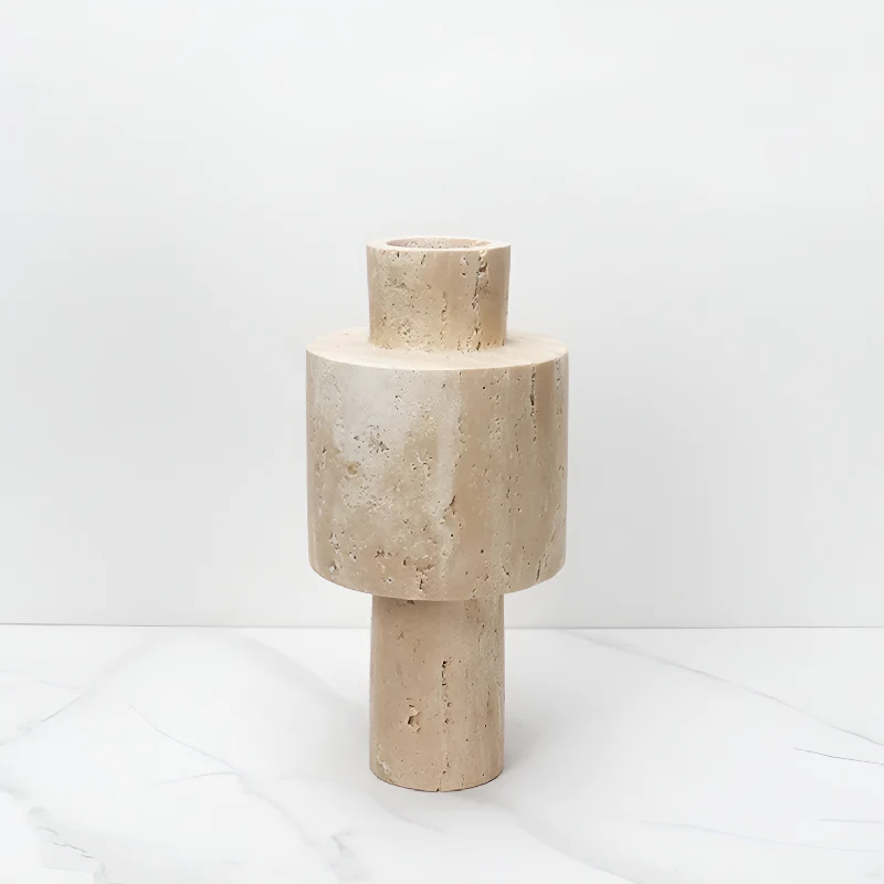 Modern Creative Travertine Vase For Bedroom