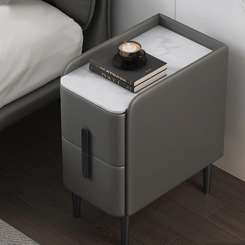 Nordic Solid Wood Bedside Table with Multi-layer Shelves