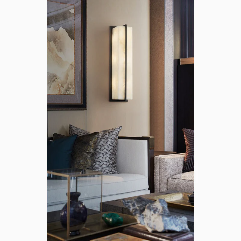 Modern Marble Wall Lamp in Minimalistic Style for Courtyard, Outdoor