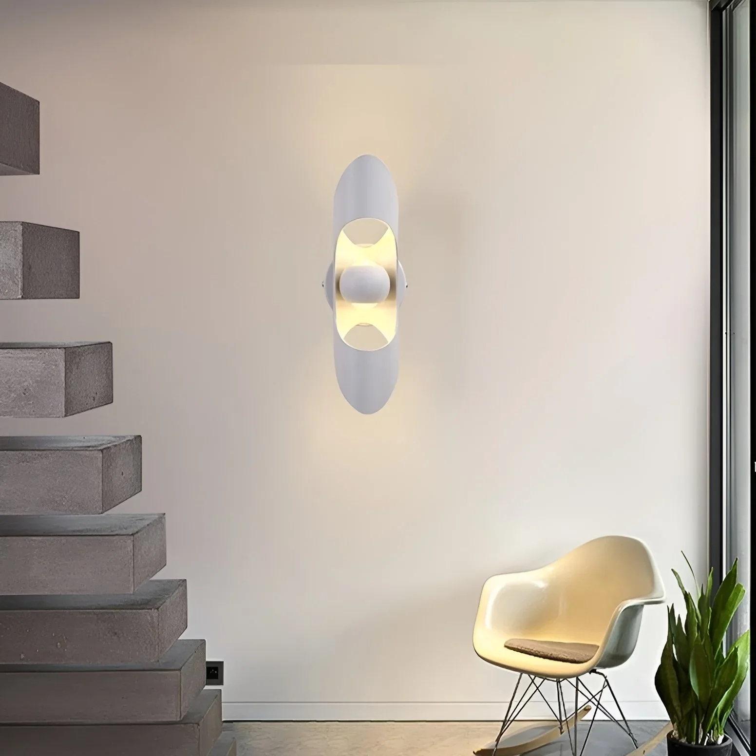 Creative LED Wall Lamp in the Futuristic Style, for Living Room, Bedroom