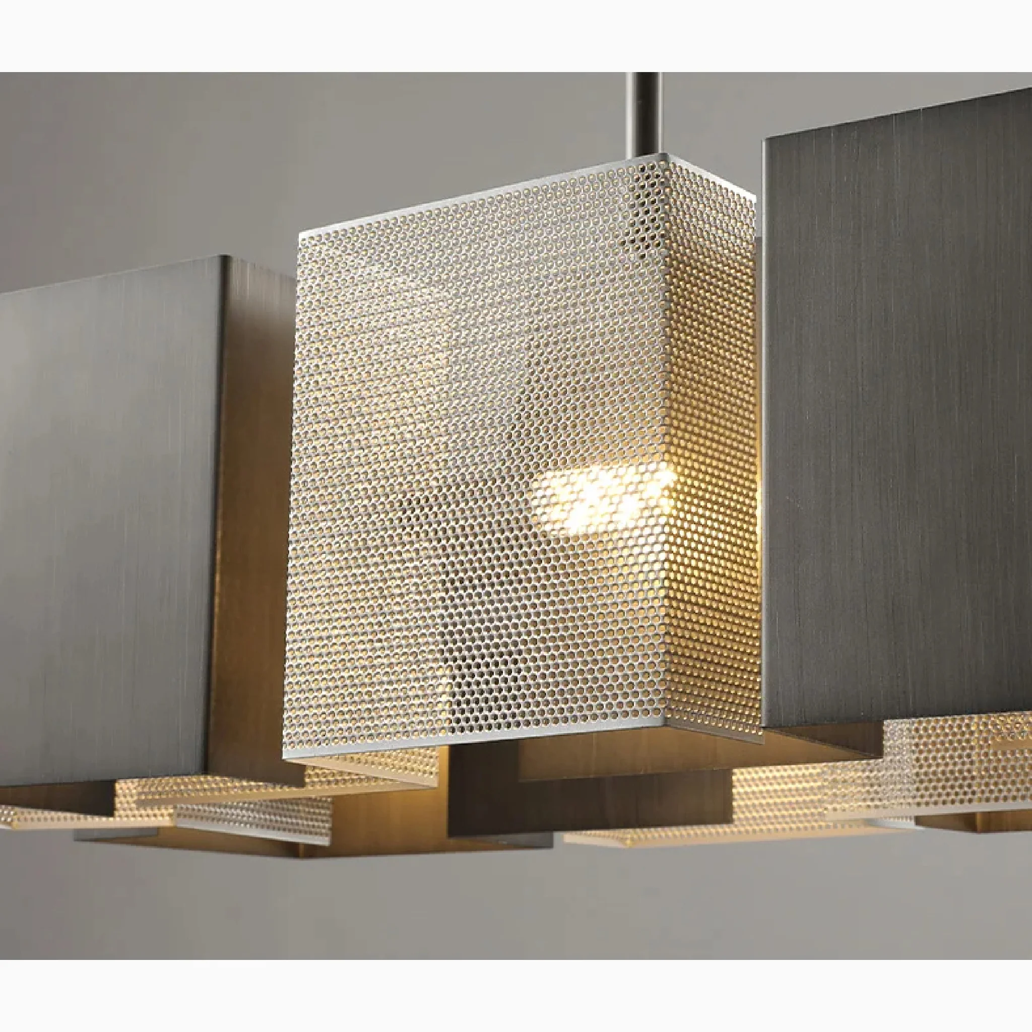 Albettone | Fancy Postmodern LED Iron Black Silver Chandelier