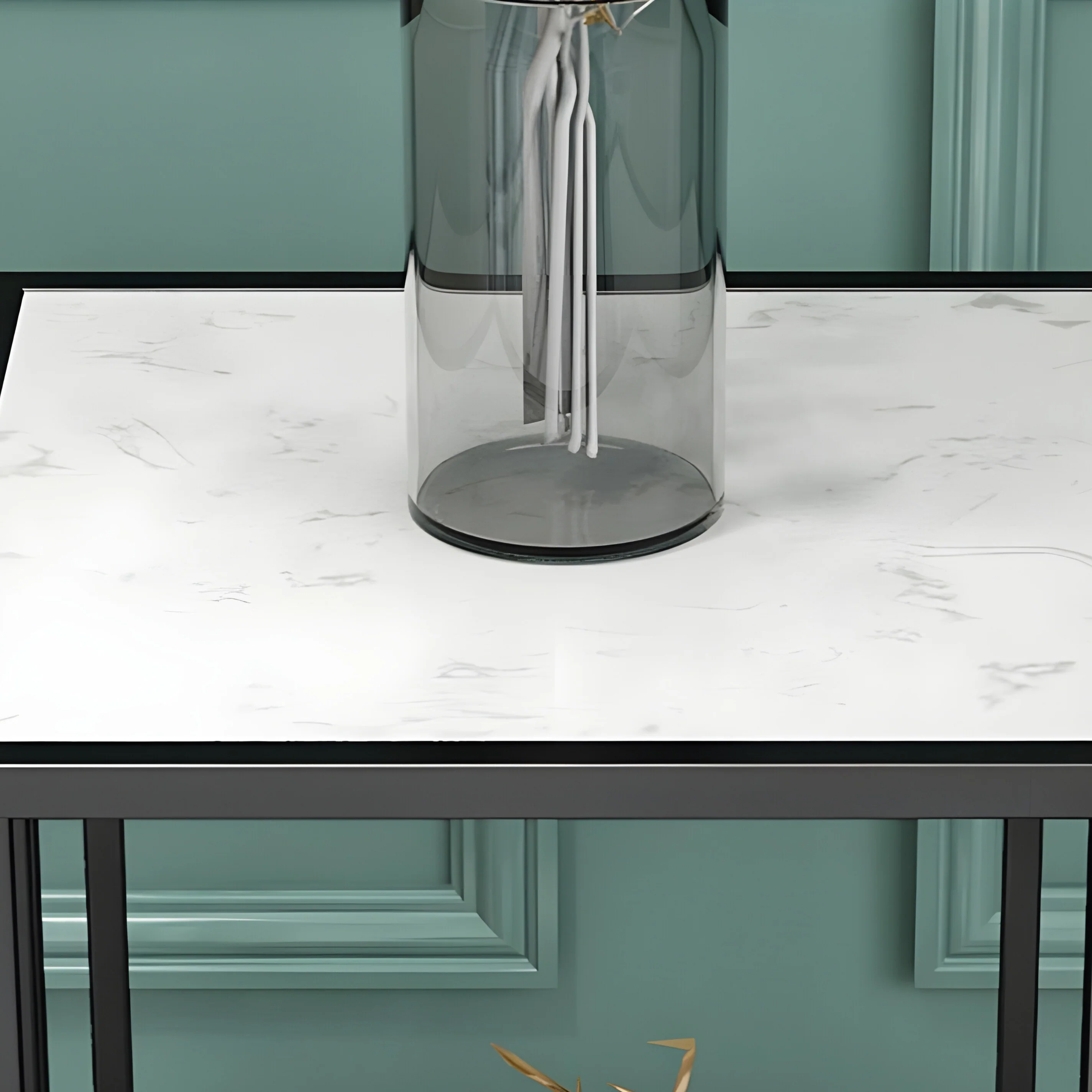 Small Square Simple Creative Marble Coffee Table