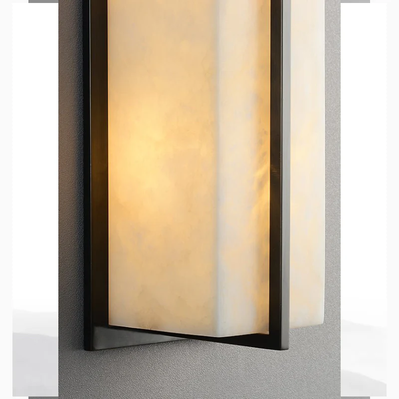 Modern Marble Wall Lamp in Minimalistic Style for Courtyard, Outdoor