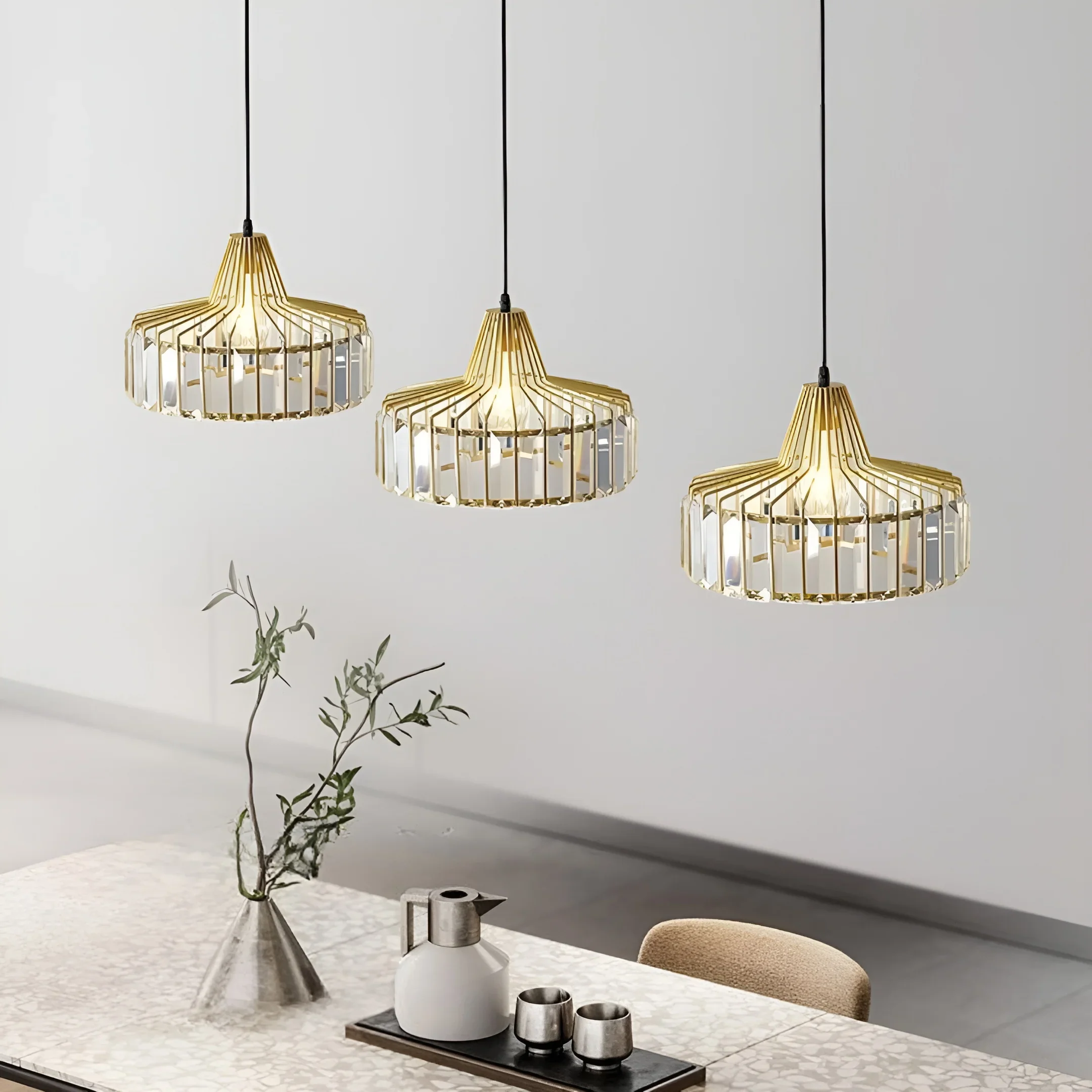 Luxury K9 Crystal Pendant Light �C Modern Dining Room Ceiling Lamp