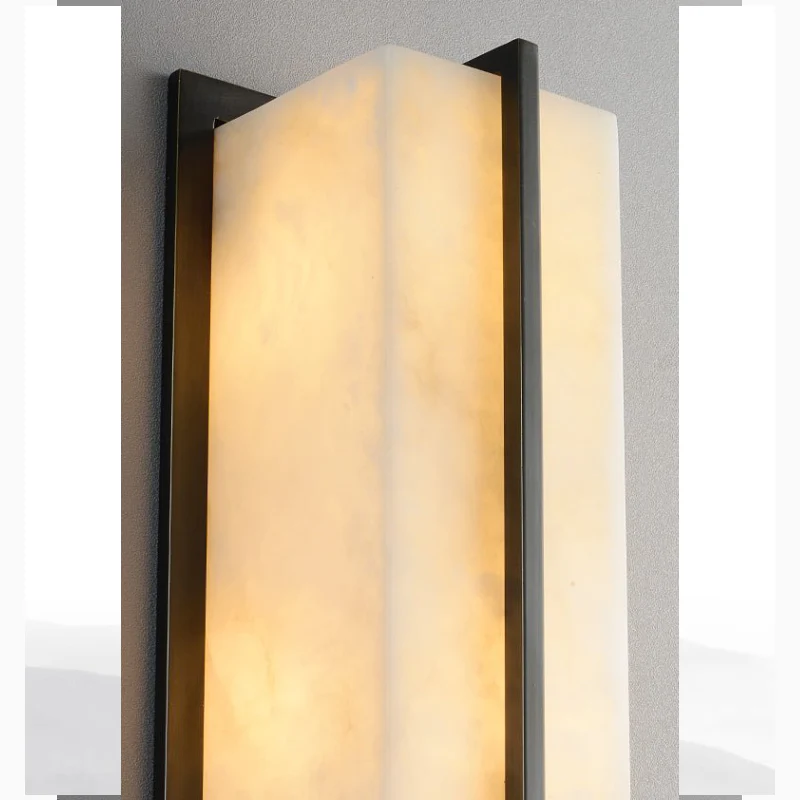 Modern Marble Wall Lamp in Minimalistic Style for Courtyard, Outdoor