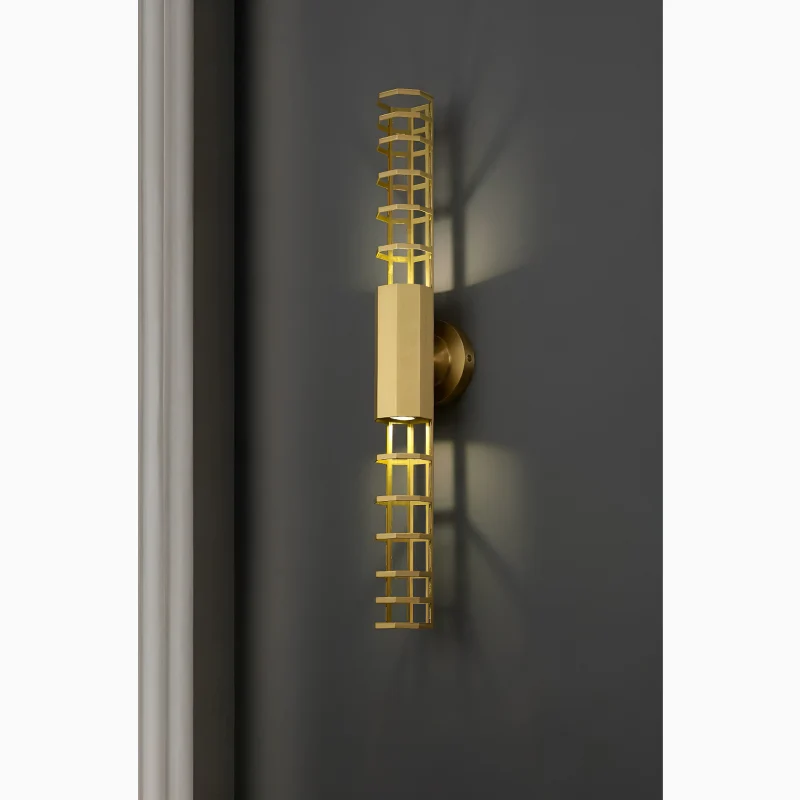 Munsterlingen | Gold Wall Lamp in Minimalistic Style for Living Room