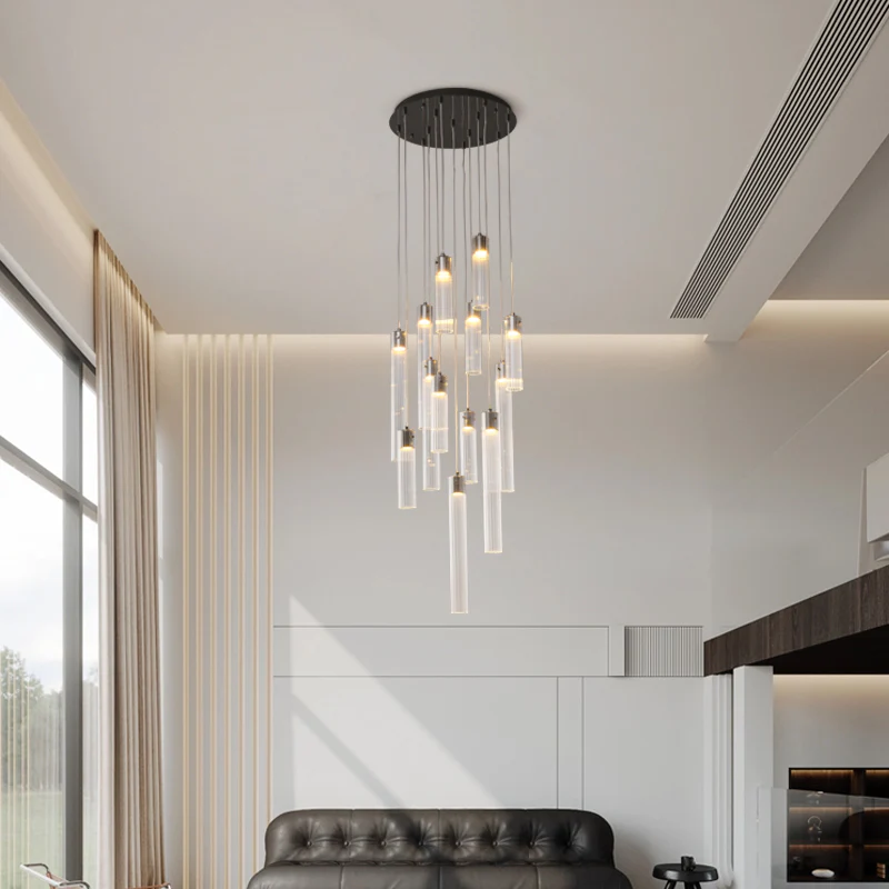 Urban Mimimalist Glass Pendants Chandelier, 13 Heads