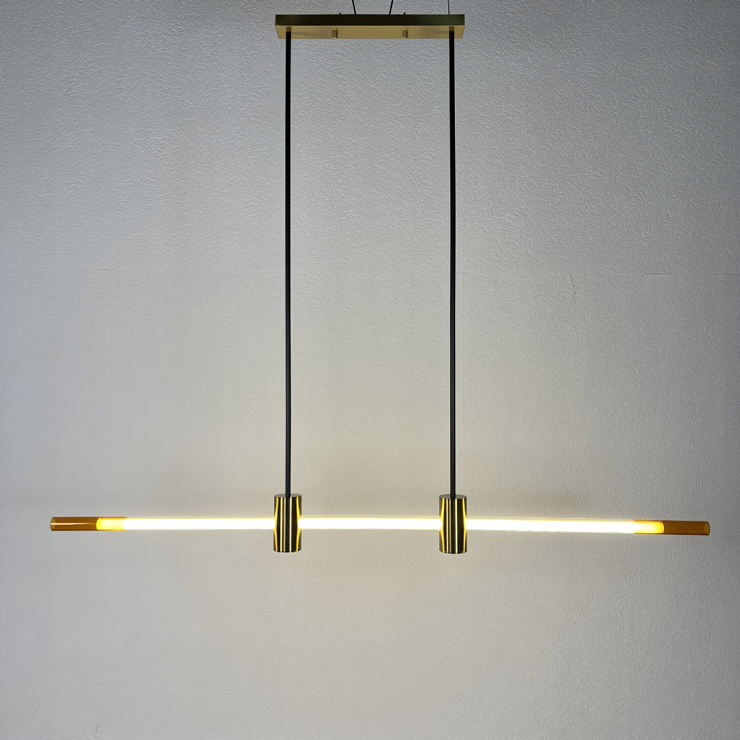 Ruti | Minimalistic Stylish Gold Copper Chandelier