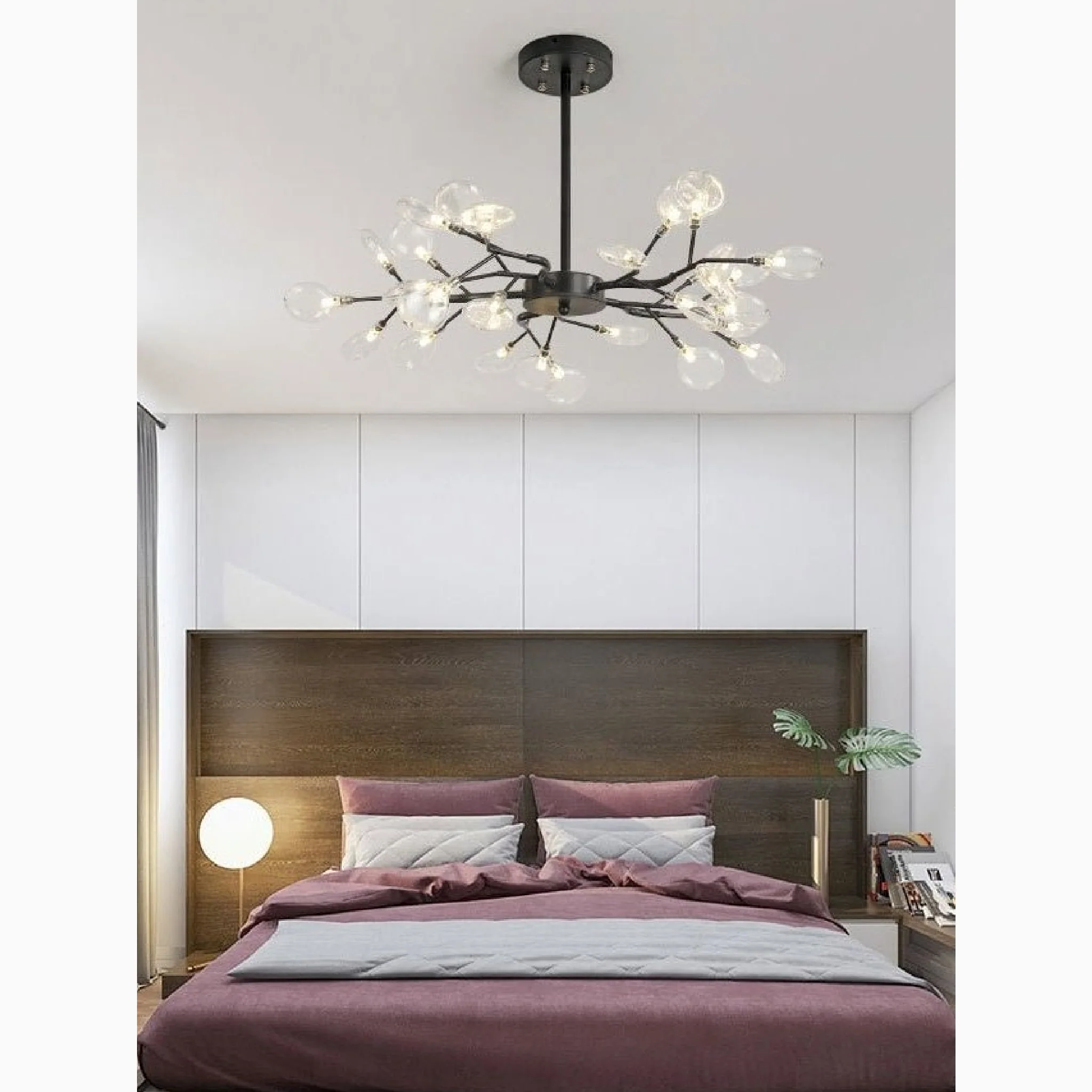 Altavilla Vicentina | Gold/Black Nordic Design Flower LED Chandelier