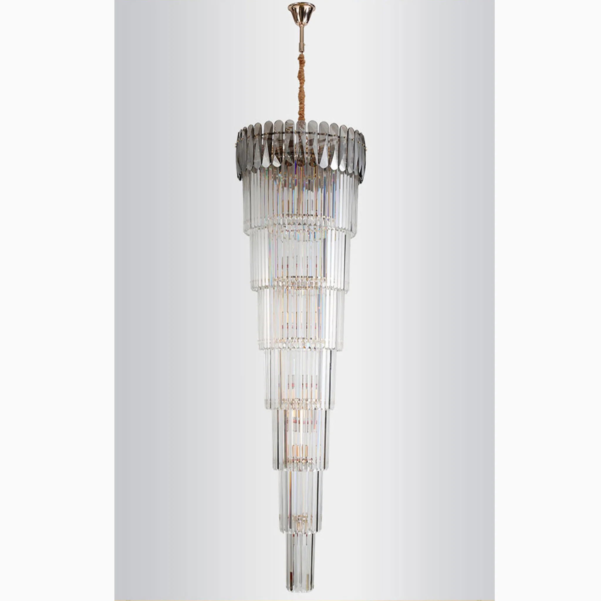 Belvedere | Royal Long Crystal Chandelier For Staircase