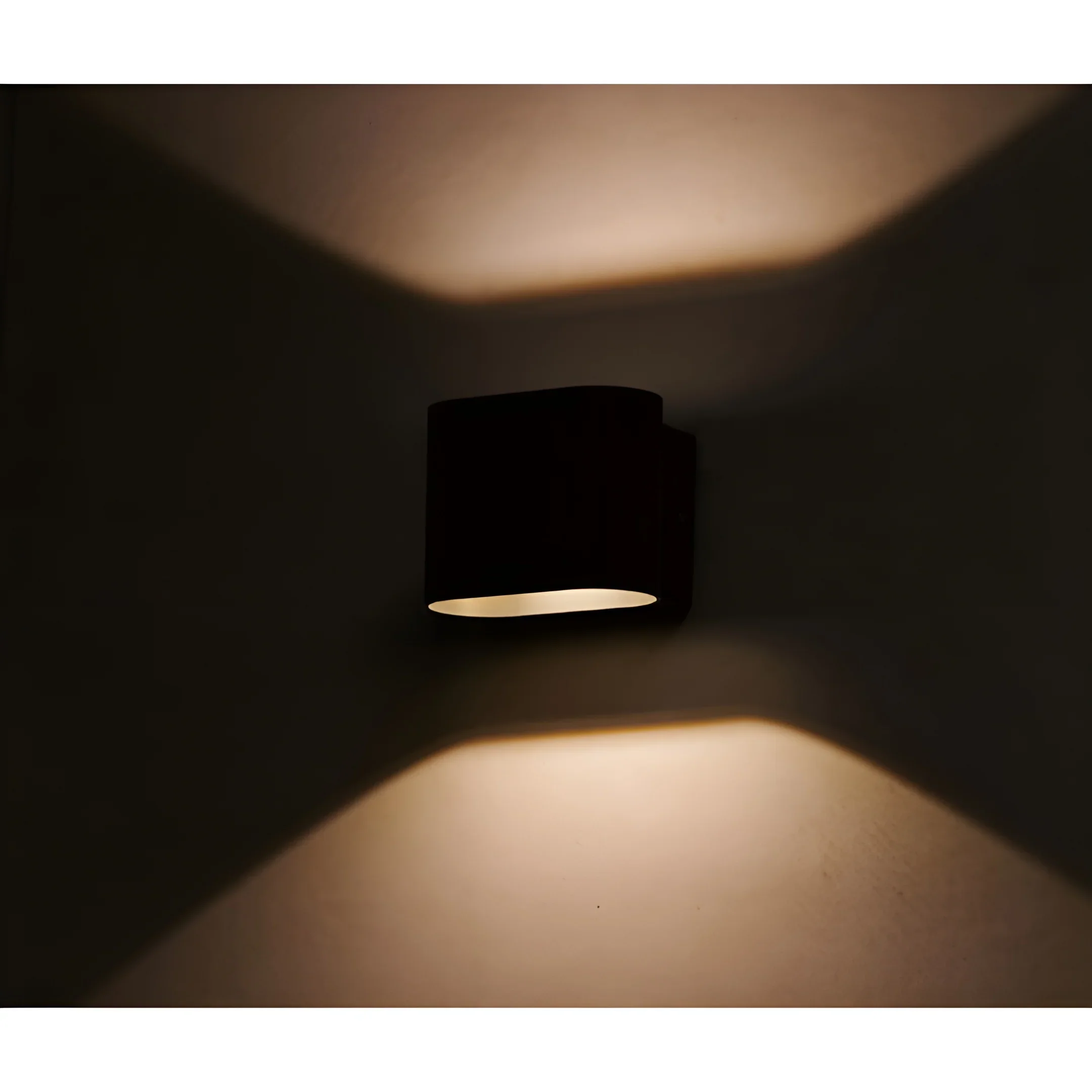 Aeris LED Wall Sconce �C Compact Rotatable Black Outdoor Light