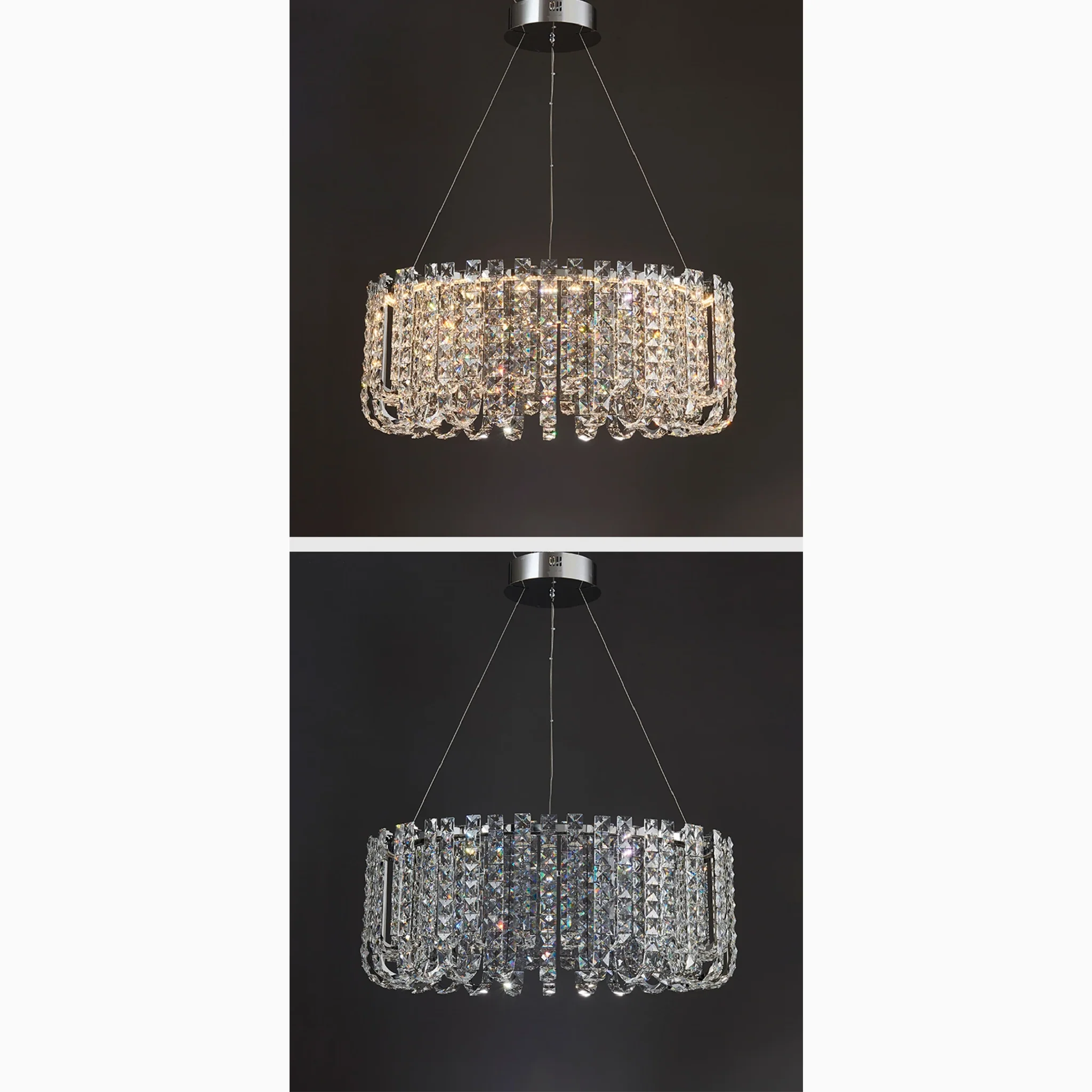 Cagnano Amiterno | Posh Large LED Crystal Pendant Chandelier