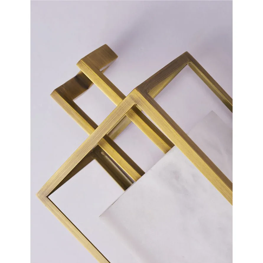 Luxury Marble Wall Lamp in Chinese Style for Bedroom, Living Room