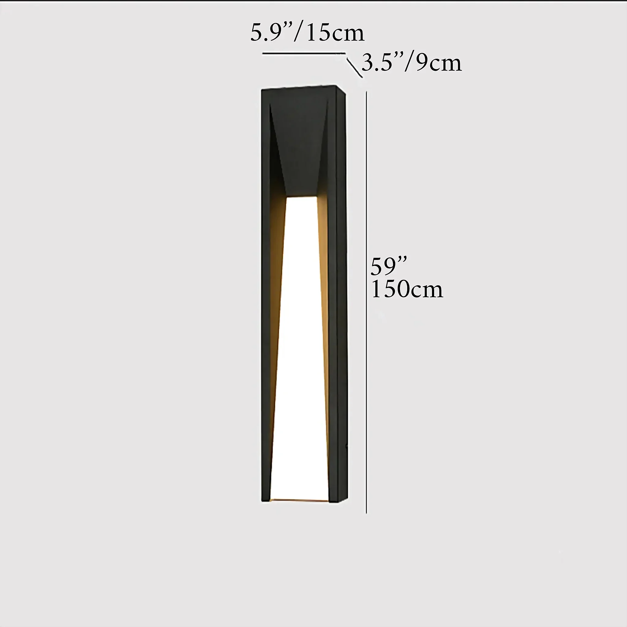 Altamura | Modern Outdoor Black Stylish Exterior LED Wall Lamp