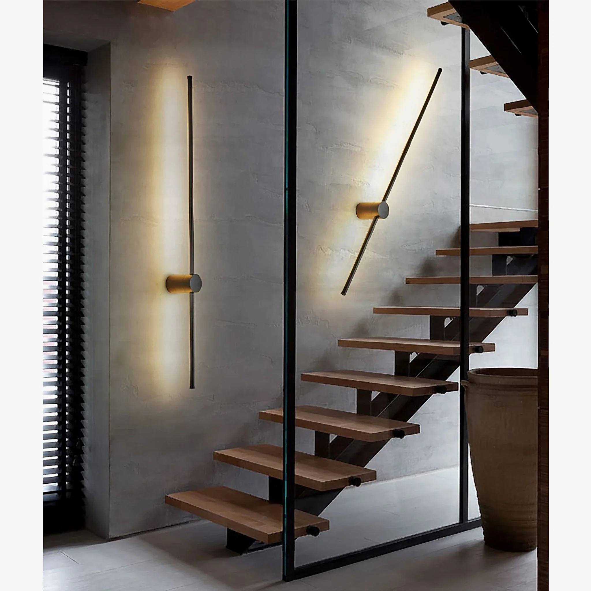 Maracena | Gold Minimalist Modern 31.5'' Long LED Wall Lamp