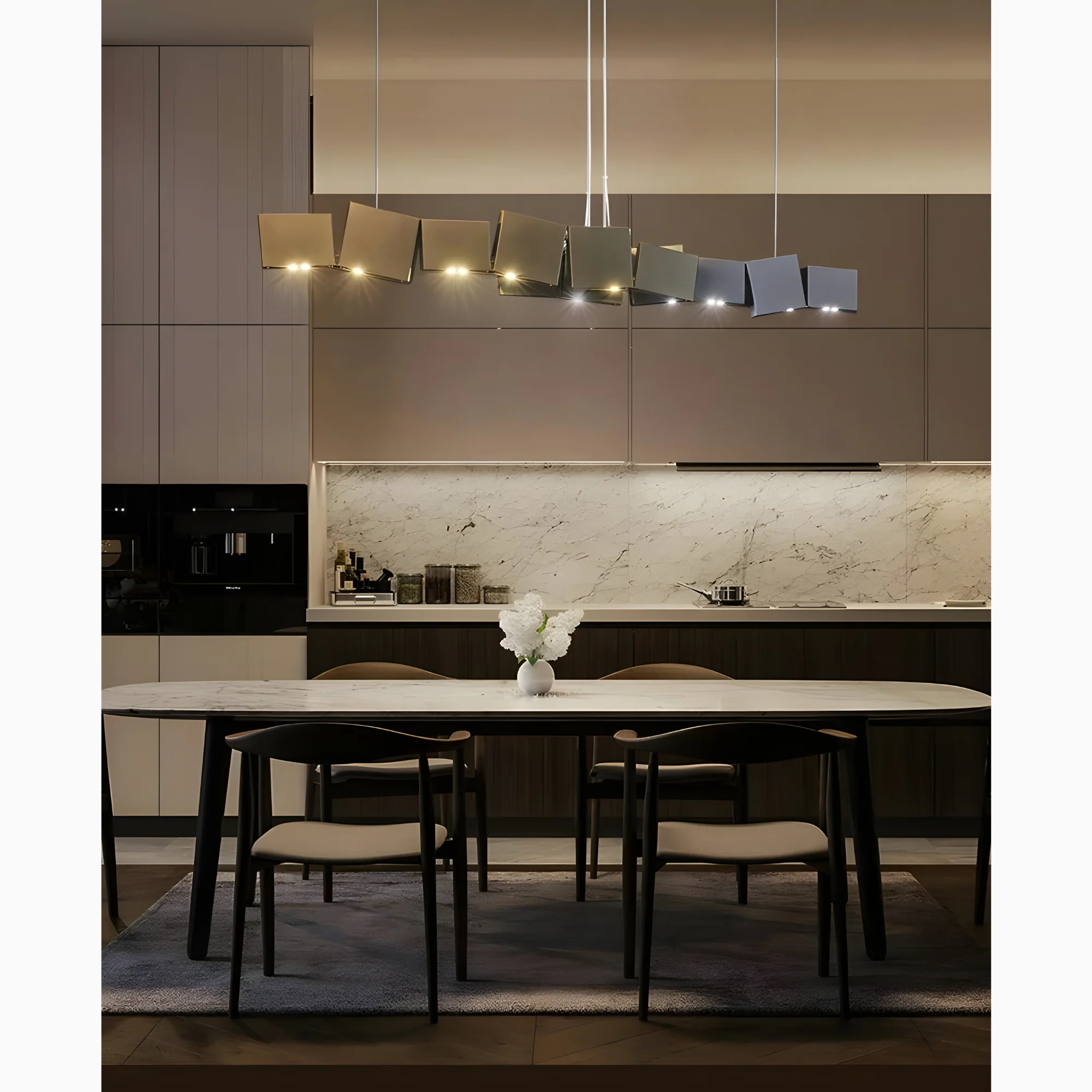 Albenga | Retro Postmodern Novelty Style Iron Box Chandelier