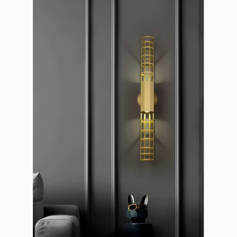Munsterlingen | Gold Wall Lamp in Minimalistic Style for Living Room