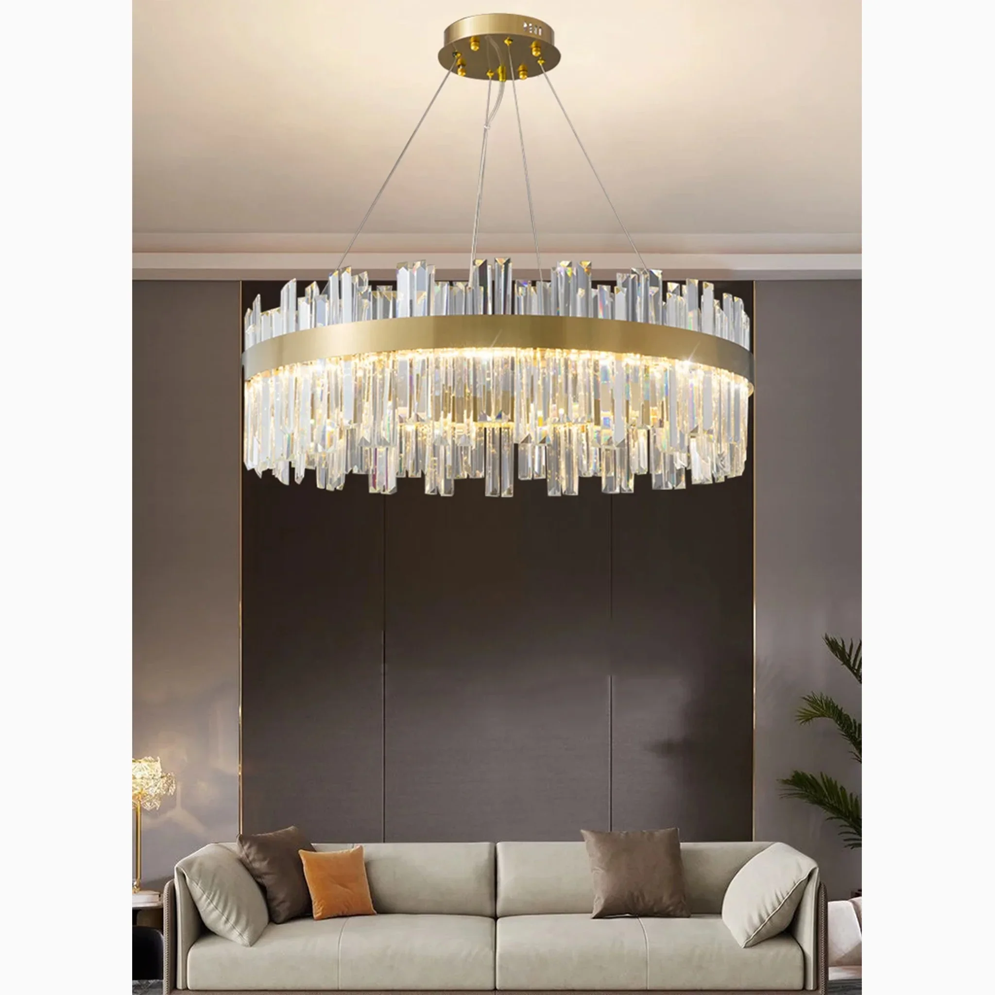 Sursee | Swanky Glass Drum Ceiling Chandelier