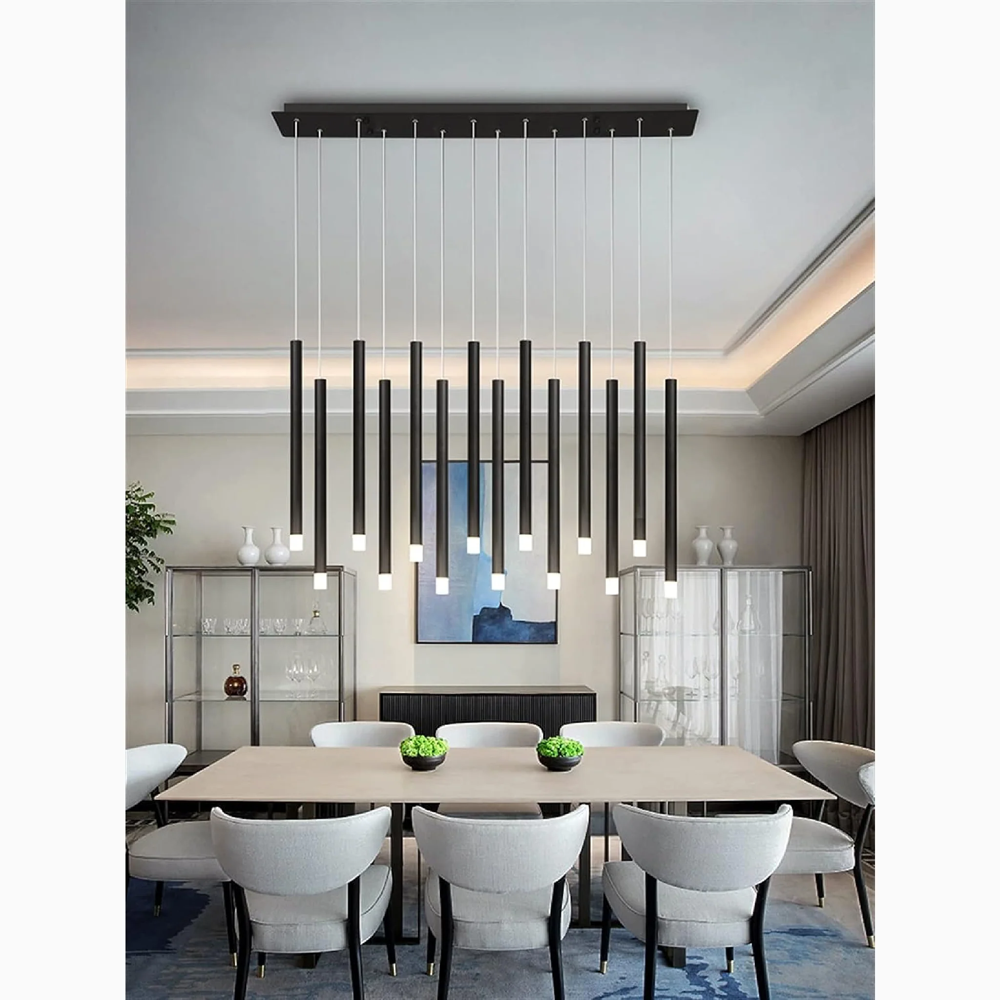 Burgdorf | Black Pendant Lamp in a Nordic Style for Kitchen