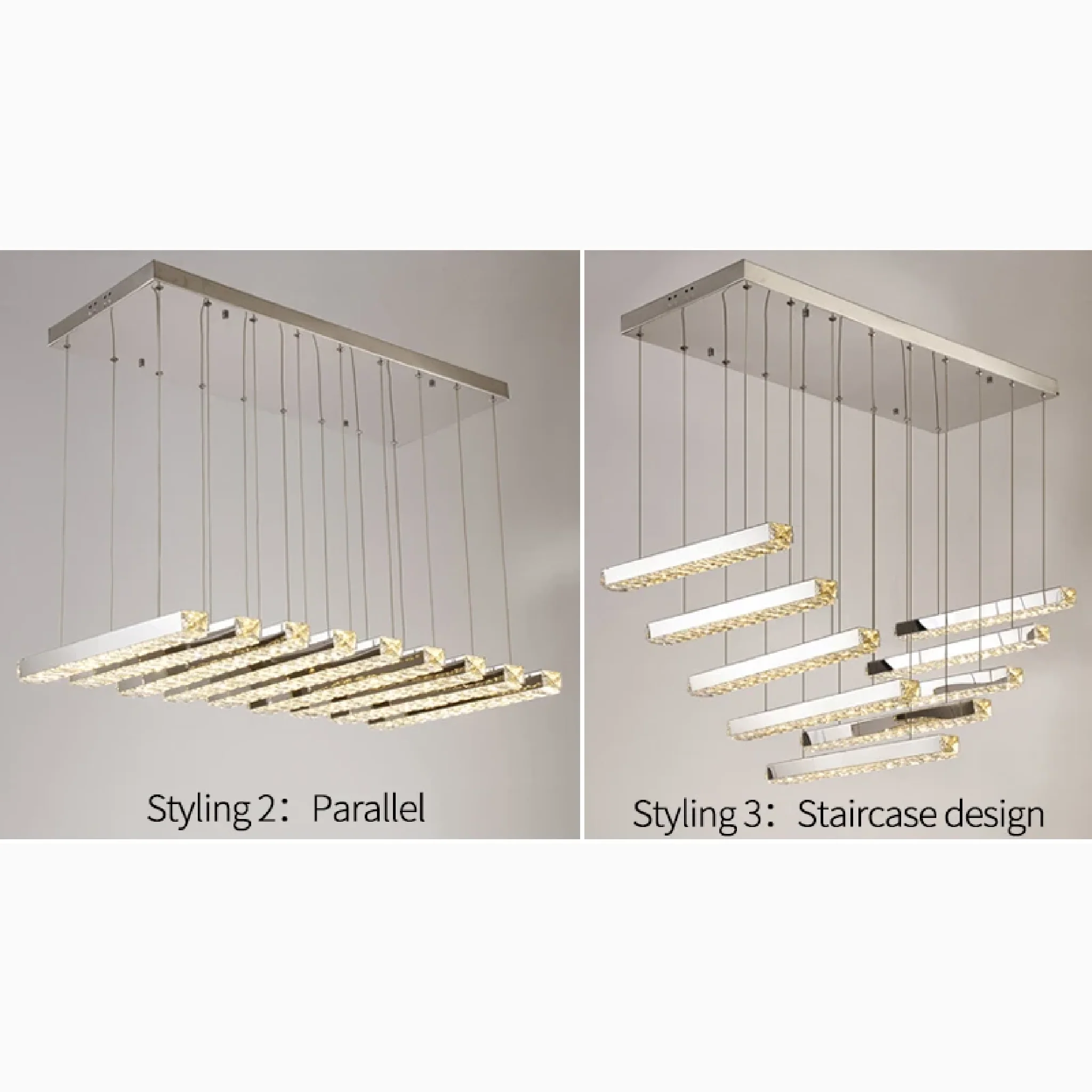 Stainless Steel Pendant Chandelier for Modern Space