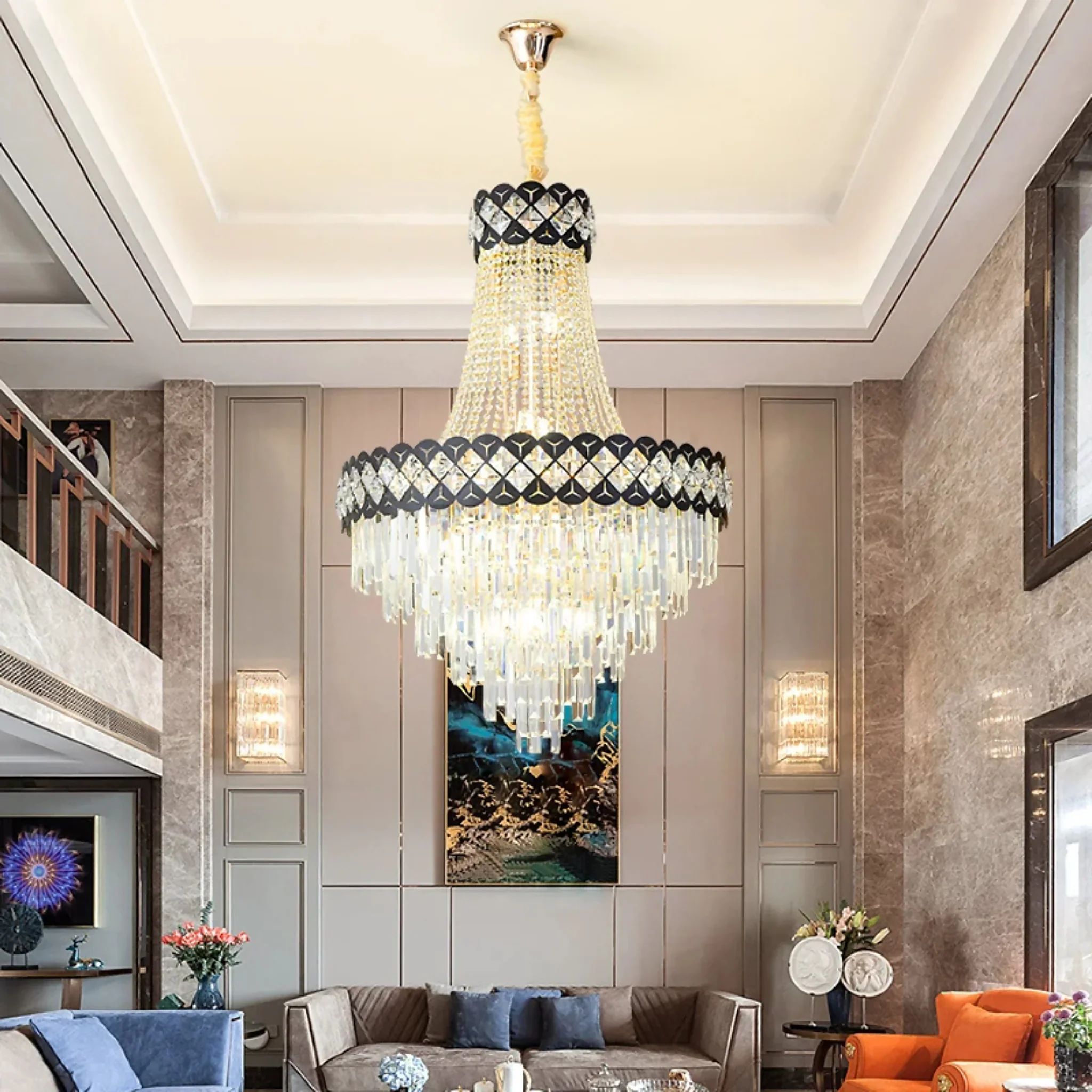 Chateauneuf-Grasse | Classical Duplex Crystal Chandelier