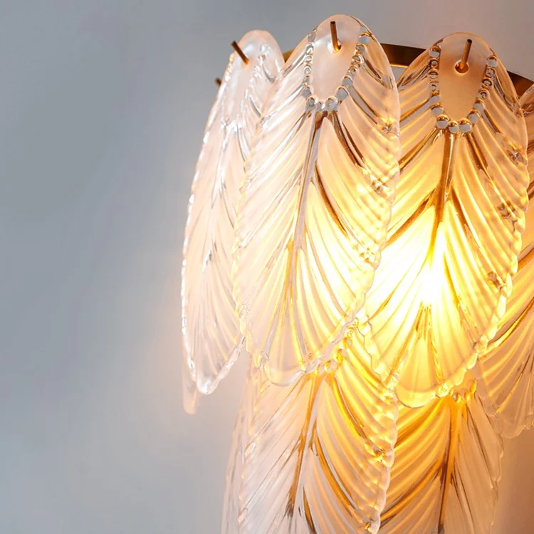Modern Wall Lamp in the Shape of Feather for Living Room, Bedroom
