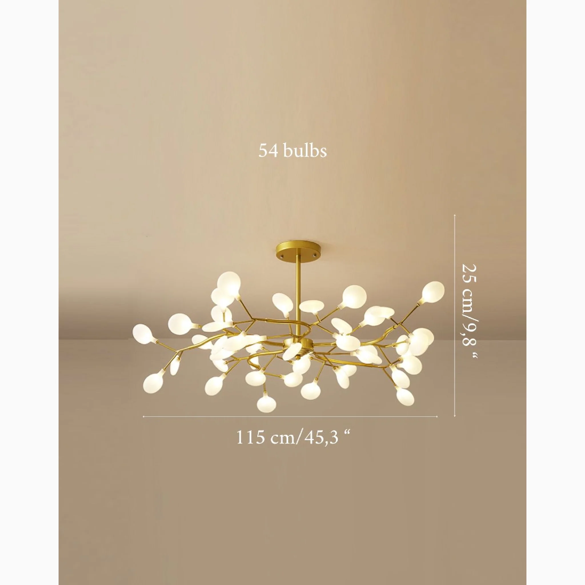 Altavilla Vicentina | Gold/Black Nordic Design Flower LED Chandelier