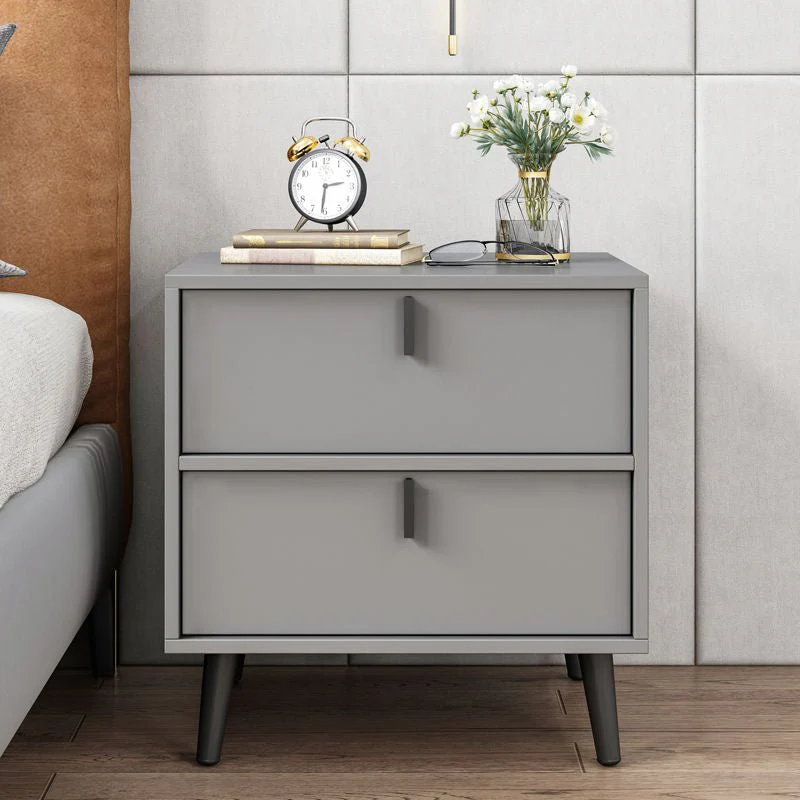 Modern Wooden Bedside Table with 3 Drawers