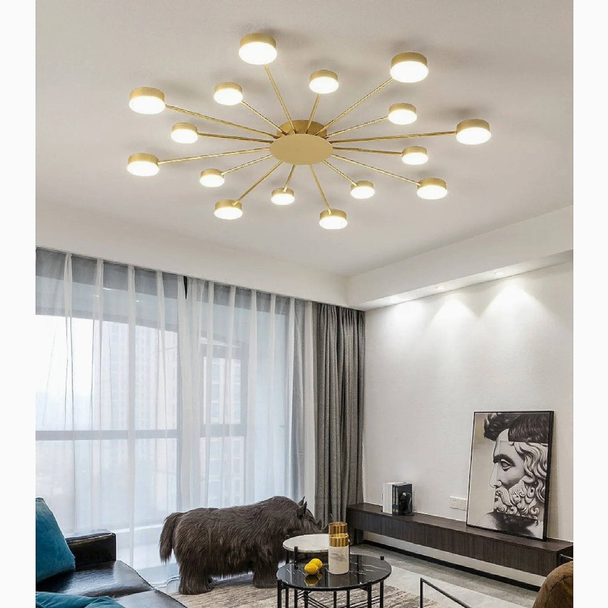 Buchs | Floral shaped LED Ceiling Chandelier