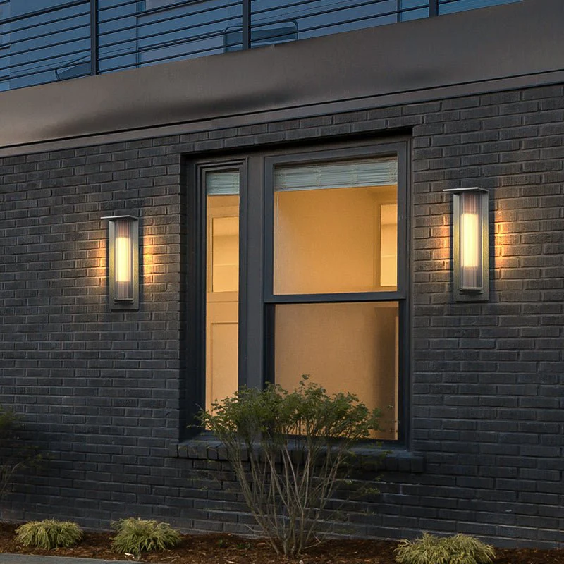 Luxury Glass Wall Lamp in Industrial Style for Porch, Garden, Park