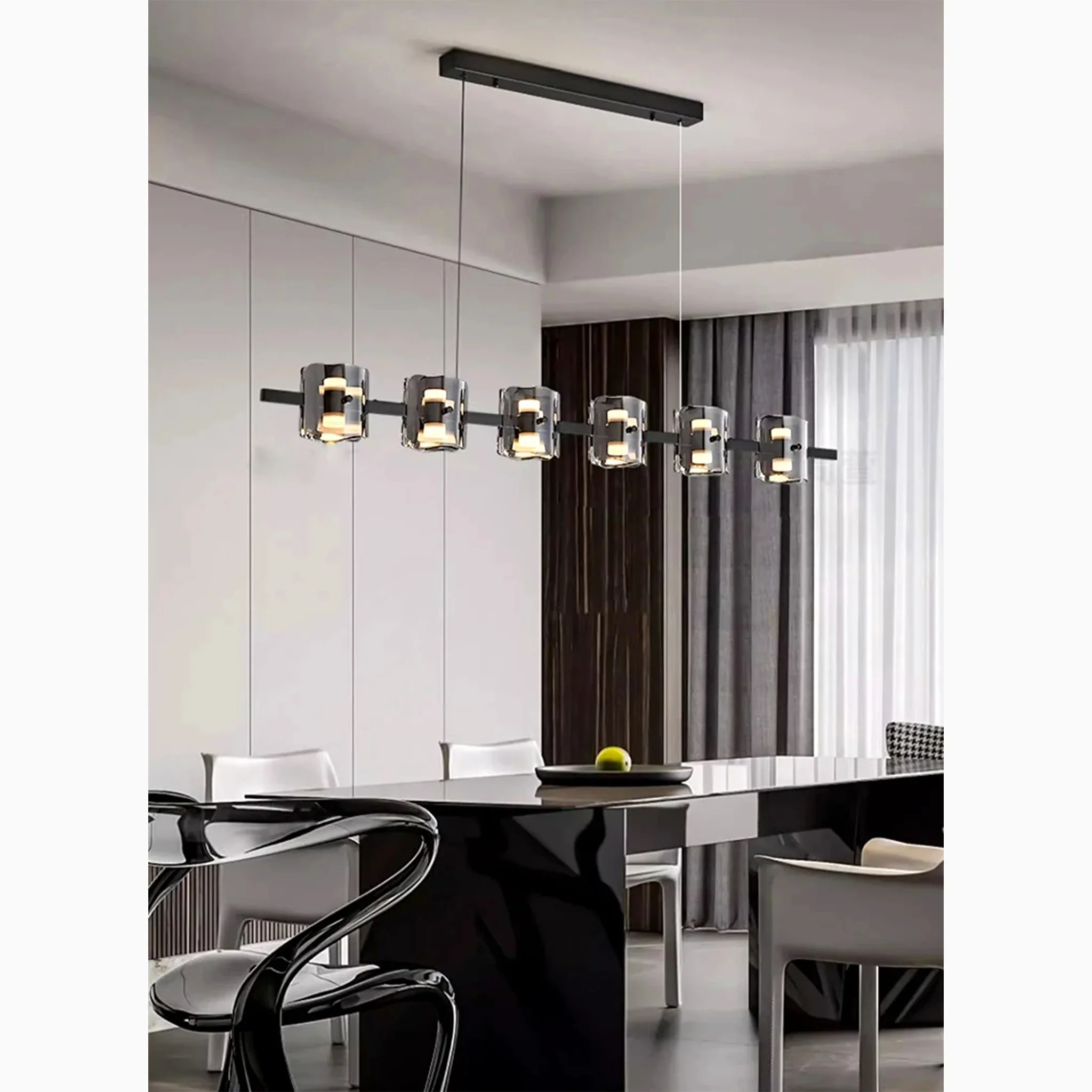 Sch?nenwerd | Stylish Creative Rectangle Glass Chandelier