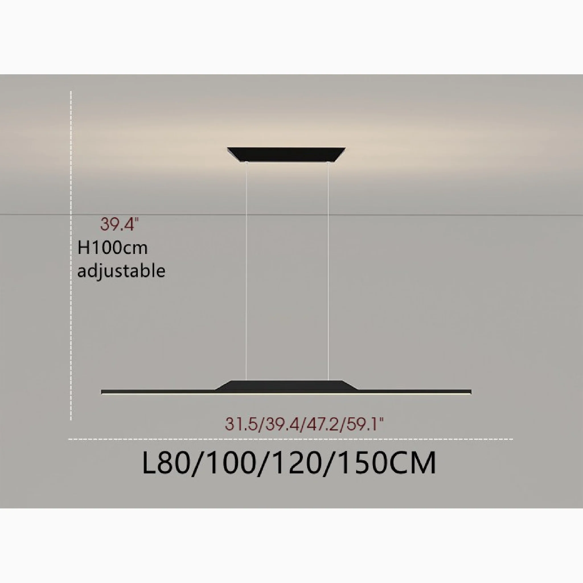 Corgemont | Gold/Black Chandelier in Minimalistic Style