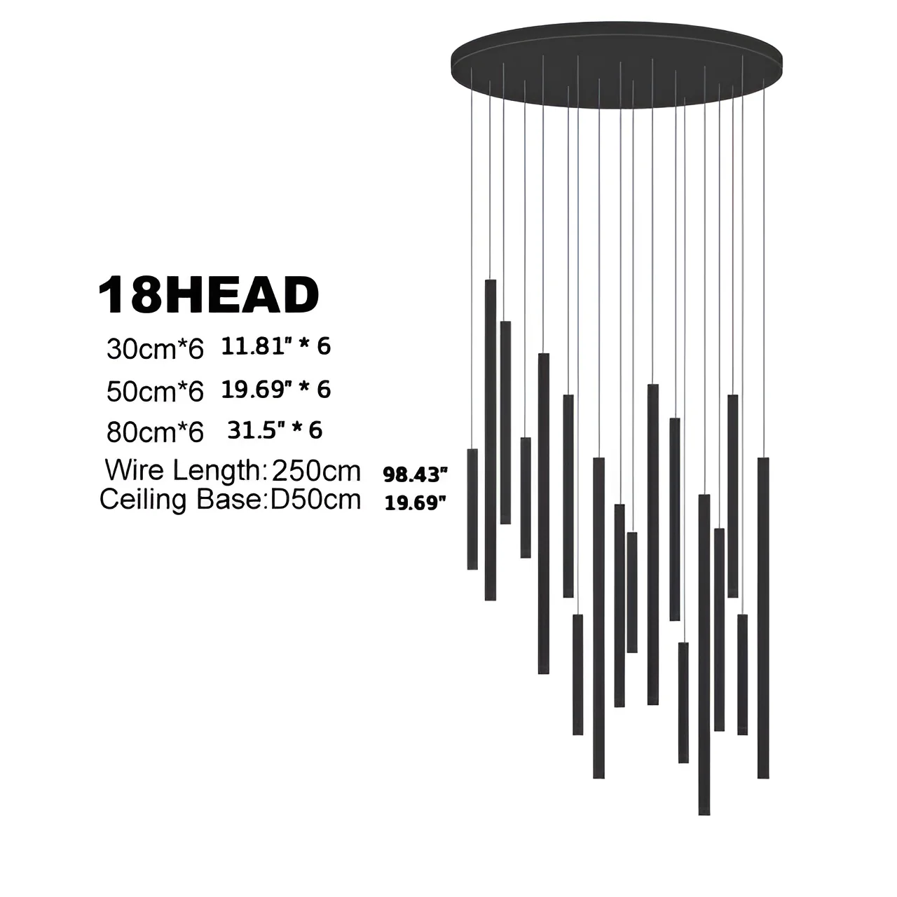 Saint-Andre-de-la-Roche | Minimalistic Simple Led Pendant Chandelier