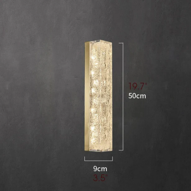 Modern Crystal Wall Lamp in Minimalistic Style for Bedroom, Living Room
