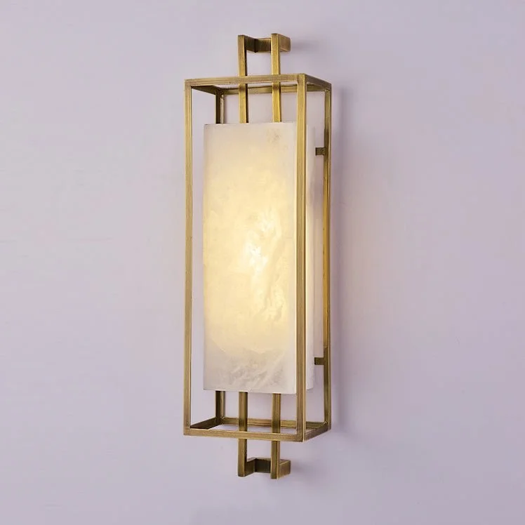 Modern Marble Lamp in Classic Chinese Style for Living Room, Bedroom