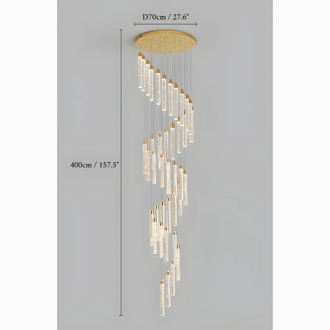 Varazze | Shimmering Magic Gold Crystal Pendant Lighting