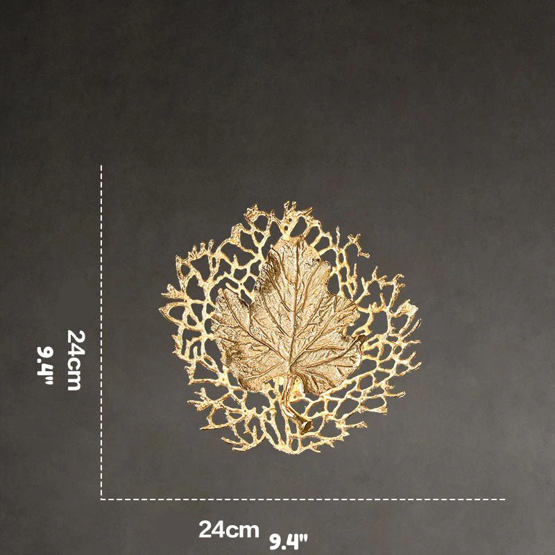 Luxury Wall Lamp in the Shape of the Leaf, Living Room, Bedroom