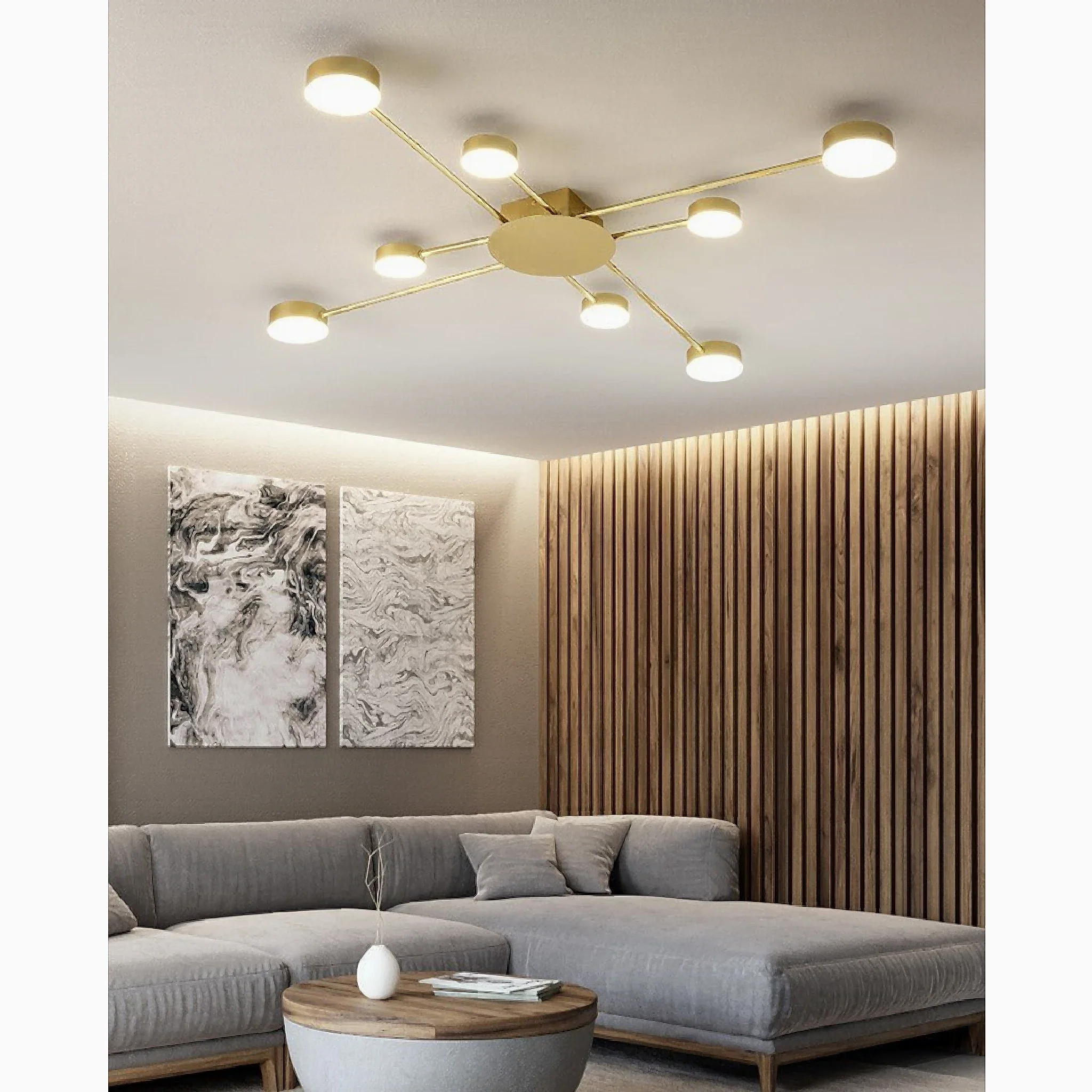 Carouge | Cruciform LED Ceiling Chandelier