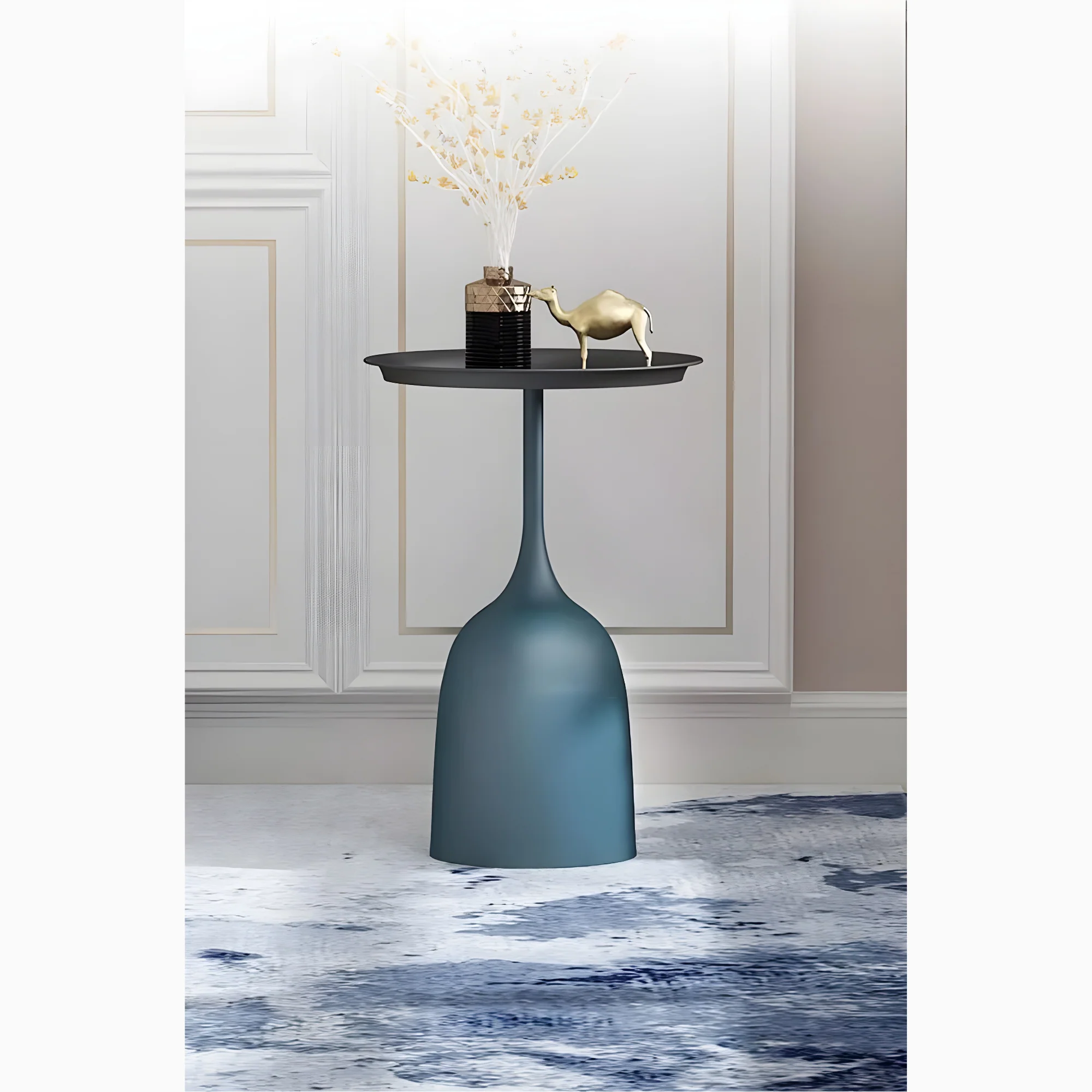 Marble Luxury Sofa Side Coffee Table for Living Room, Bedroom