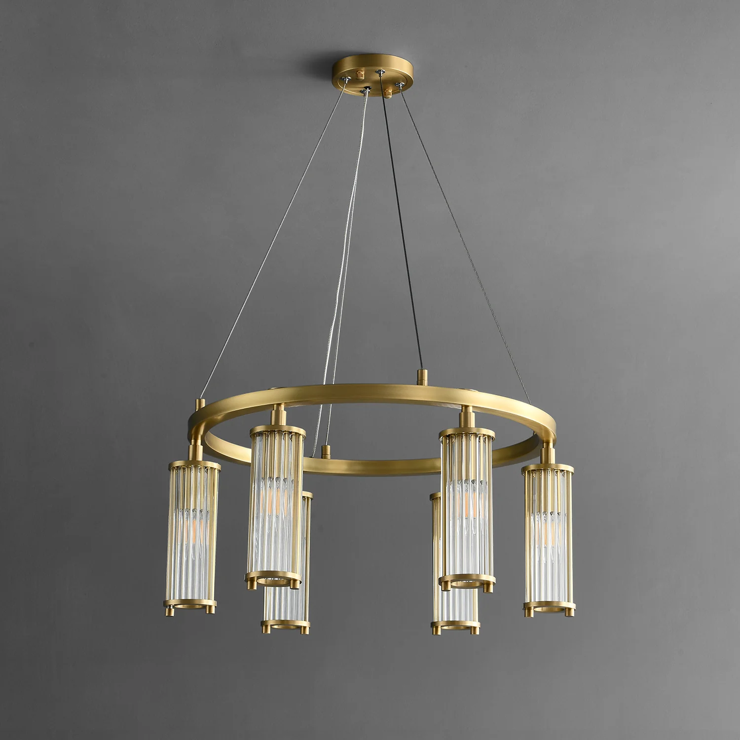 Modern Halo Elegance Ring Chandelier