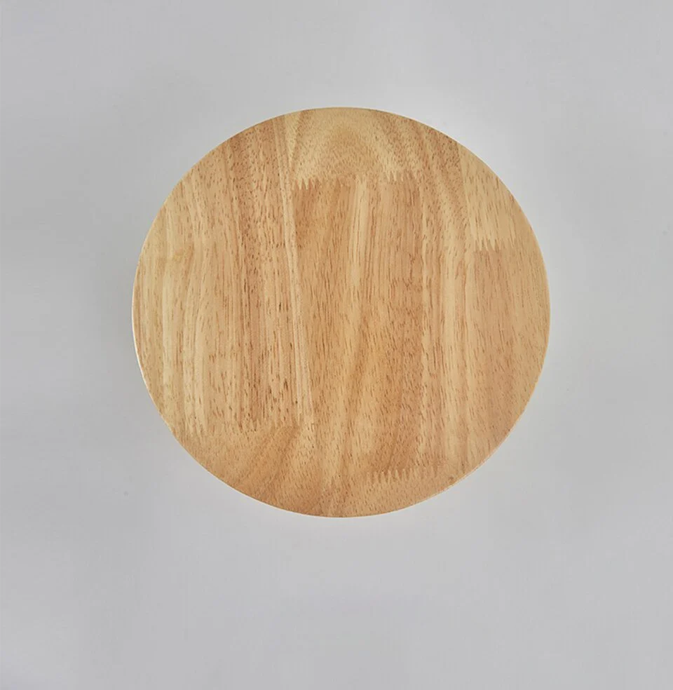 Round Modern LED Wooden Wall Sconce
