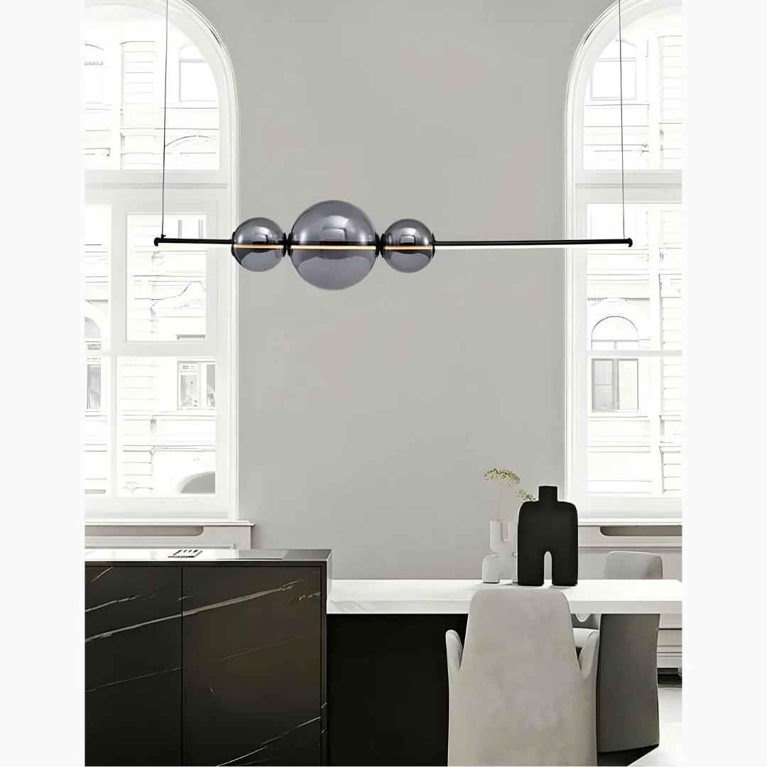 Alberona | Chic Minimalistic Modern Glass LED Chandelier