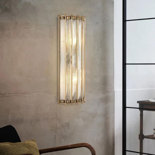 Modern Glass Wall Lamp in American Style, Living Room, Bedroom