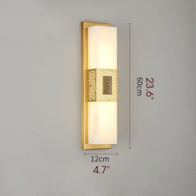 Creative Marble Wall Lamp in Chinese Style for Bedroom, Living Room
