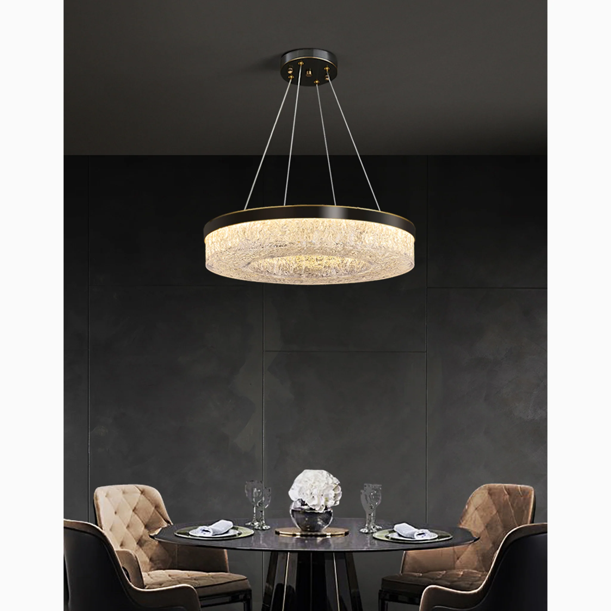 Selzach | Elegant Drum LED Ceiling Chandelier