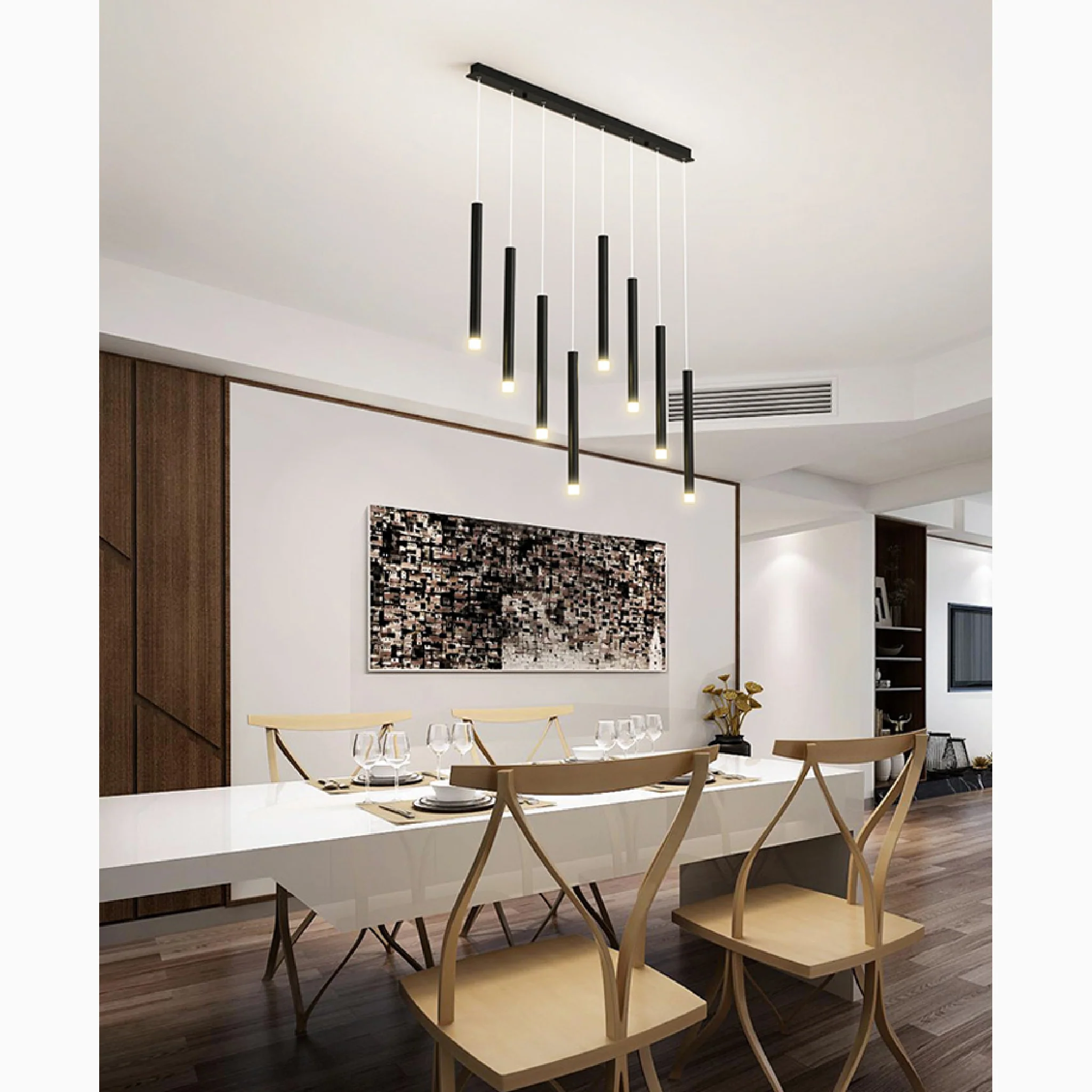 Burgdorf | Black Pendant Lamp in a Nordic Style for Kitchen